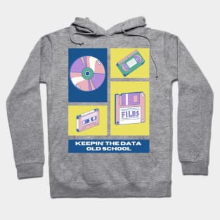 Keepin' The Data Old School (Retro Pink) | Geek Data Retro Design Hoodie